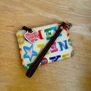 Dooney & Bourke Alphabet Scribble Wristlet